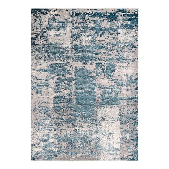 Unique Loom Finsbury Collection Area Rug - Elizabeth (7' x 10' Rectangle Blue/Ivory)