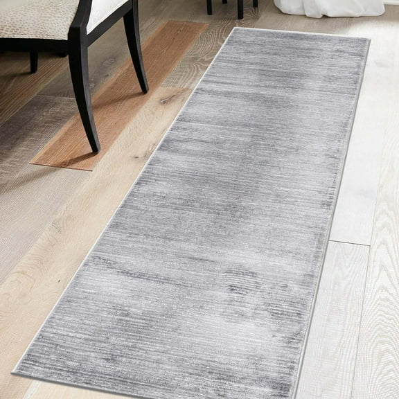 Unique Loom Finsbury Collection Area Rug - Kate (2' x 6' Runner Gray/Ivory)