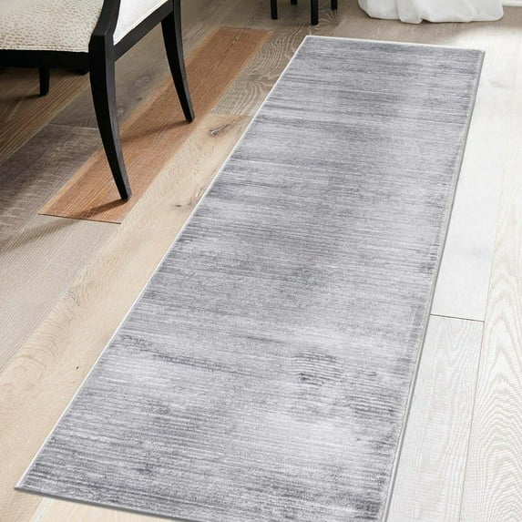 Unique Loom Finsbury Collection Area Rug - Kate (2' x 6' Runner Gray/Ivory)