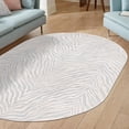 thumbnail image 1 of Unique Loom Finsbury Collection Area Rug - Meghan (7' 10" x 10' Oval Gray and Ivory), 1 of 7
