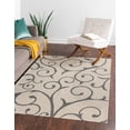 thumbnail image 1 of Unique Loom Floral Scroll Decatur Area Rug or Runner, 1 of 7