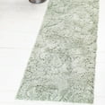 thumbnail image 1 of Unique Loom Floral Shag Collection Area Rug - Carved (2' 7" x 10' Runner Green), 1 of 7