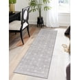 thumbnail image 1 of Unique Loom Timeless Collection Area Rug - Florence (2' 6" x 12' Runner Gray/Ivory), 1 of 6
