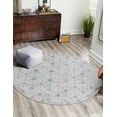 thumbnail image 1 of Unique Loom Timeless Collection Area Rug - Florence (3' 6" Round Ivory/Green), 1 of 6