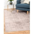 thumbnail image 1 of Unique Loom Fremont Paris Rug Gray/Beige 3' 3" x 5' 3" Rectangle Floral Farmhouse Perfect For Living Room Bed Room Dining Room Office, 1 of 5