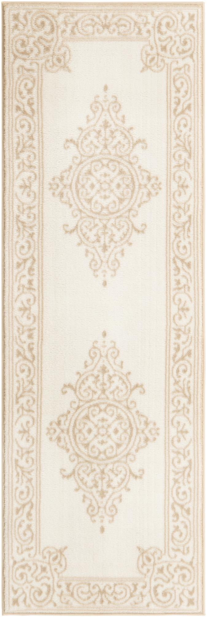 Unique Loom Gala Hermitage Rug ,Runner,2' 0" x 6' 0" Snow White