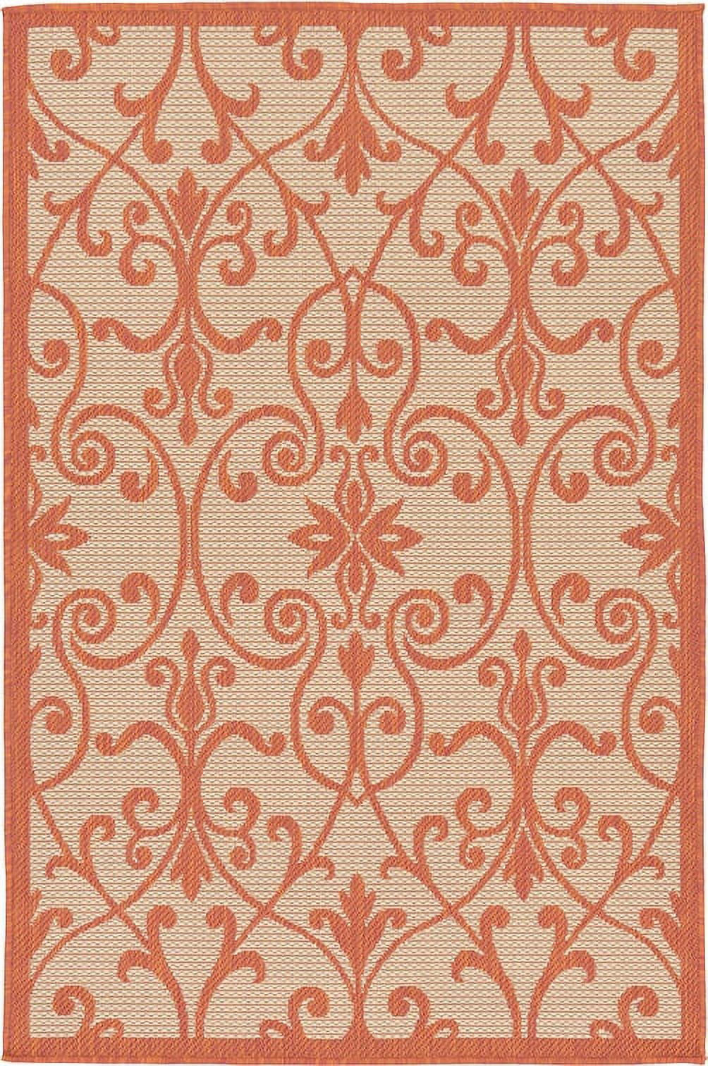 Unique Loom Gate Outdoor Vintage Geometric Area Rug or Runner