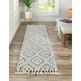 thumbnail image 1 of Unique Loom Cherokee Collection Area Rug - Gatlinburg (2' x 6' Runner Black and White), 1 of 8