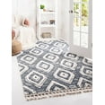 thumbnail image 1 of Unique Loom Cherokee Collection Area Rug - Gatlinburg (6' x 9' Rectangle Blue Gray/White), 1 of 8