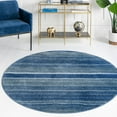 thumbnail image 1 of Unique Loom Gemstone Collection Area Rug - Topaz (10' 2" Round Blue/Navy Blue), 1 of 6