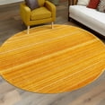 thumbnail image 1 of Unique Loom Gemstone Collection Area Rug - Topaz (5' 3" Round Yellow/Orange), 1 of 7