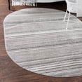 thumbnail image 1 of Unique Loom Gemstone Collection Area Rug - Topaz (7' 10" x 10' 2" Oval Gray/Ivory), 1 of 7
