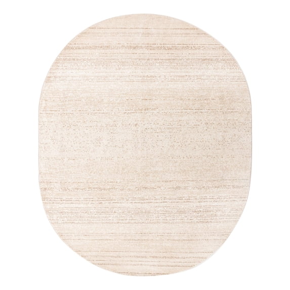 Unique Loom Gemstone Collection Area Rug - Topaz (7' 10" x 10' 2" Oval Ivory/Brown)