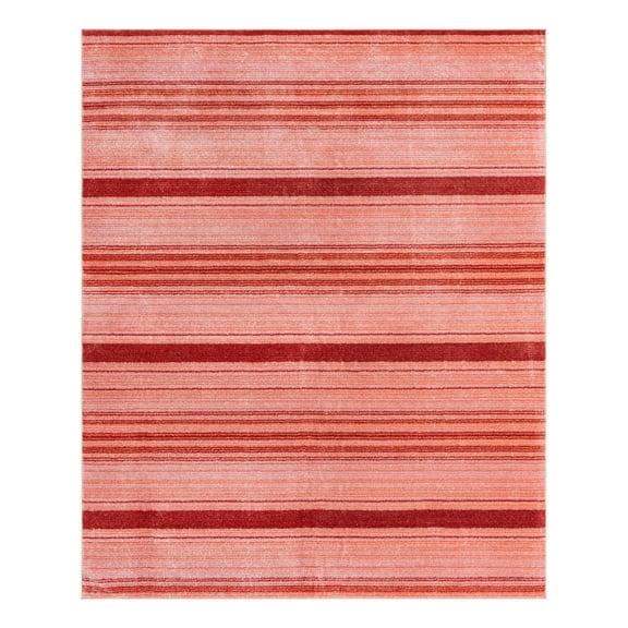 Unique Loom Gemstone Collection Area Rug - Topaz (7' 10" x 10' 2" Rectangle Rusty Pink Rose/Red)