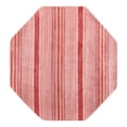 thumbnail image 1 of Unique Loom Gemstone Collection Area Rug - Topaz (7' 3" Octagon Rusty Pink Rose/Red), 1 of 10