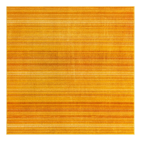 Unique Loom Gemstone Collection Area Rug - Topaz (7' 3" Square Yellow/Orange)