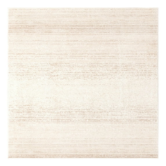 Unique Loom Gemstone Collection Area Rug - Topaz (9' 10" Square Ivory/Brown)