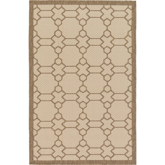 Unique Loom Geometric Outdoor Modern Geometric Area Rug or Runner