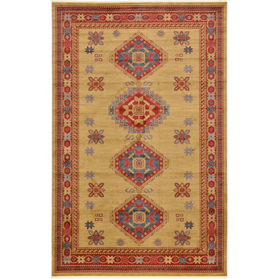Unique Loom Geometric Traditional Area Rugs, Red