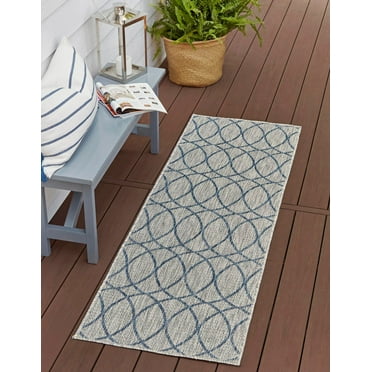 SAFAVIEH Courtyard Hilbert Trellis Indoor/Outdoor Area Rug, 2' x 3'7 ...