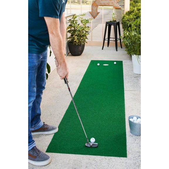 Unique Loom Golf Rug Collection Area Rug - Tiger (1' 8" x 9' 10" Runner Green)
