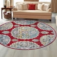 thumbnail image 1 of Unique Loom Paragon Collection Area Rug - Grayson (5' 5" Round Red/Ivory), 1 of 7