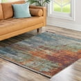 thumbnail image 1 of Unique Loom Paragon Collection Area Rug - Gurney (5' 5" Square Multi/Blue), 1 of 12