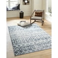 thumbnail image 1 of Unique Loom Gypsy Bohemian Trellis Rug Vintage Blue/Ivory 5' 3" x 8' Rectangle Tribal Bohemian Perfect For Living Room Bed Room Dining Room Office, 1 of 7