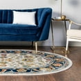 thumbnail image 1 of Unique Loom Aurelia Collection Area Rug - Hadrian (5' x 8' Oval Multi/Black), 1 of 7