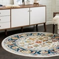 thumbnail image 1 of Unique Loom Aurelia Collection Area Rug - Hadrian (7' Round Multi/Black), 1 of 7