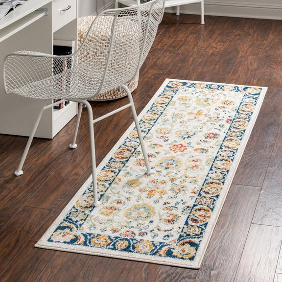 Unique Loom Aurelia Collection Area Rug - Hadrian (2' x 8' Runner Multi/Black)