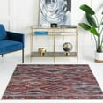 thumbnail image 1 of Unique Loom Sisu Collection Area Rug - Haryana (5' 3" Square Terracotta/Brown), 1 of 7