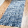 thumbnail image 1 of Unique Loom Helios Collection Area Rug - Sardinia (2' 2" x 6' 1" Runner Navy Blue/Blue), 1 of 7
