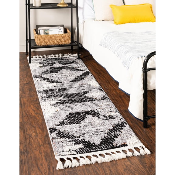 Unique Loom Henderson Cherokee Rug , 2' 0" x 8' 0" ,Fossil Gray