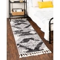 thumbnail image 1 of Unique Loom Cherokee Collection Area Rug - Henderson (2' x 12' Runner Fossil Gray/Black), 1 of 4