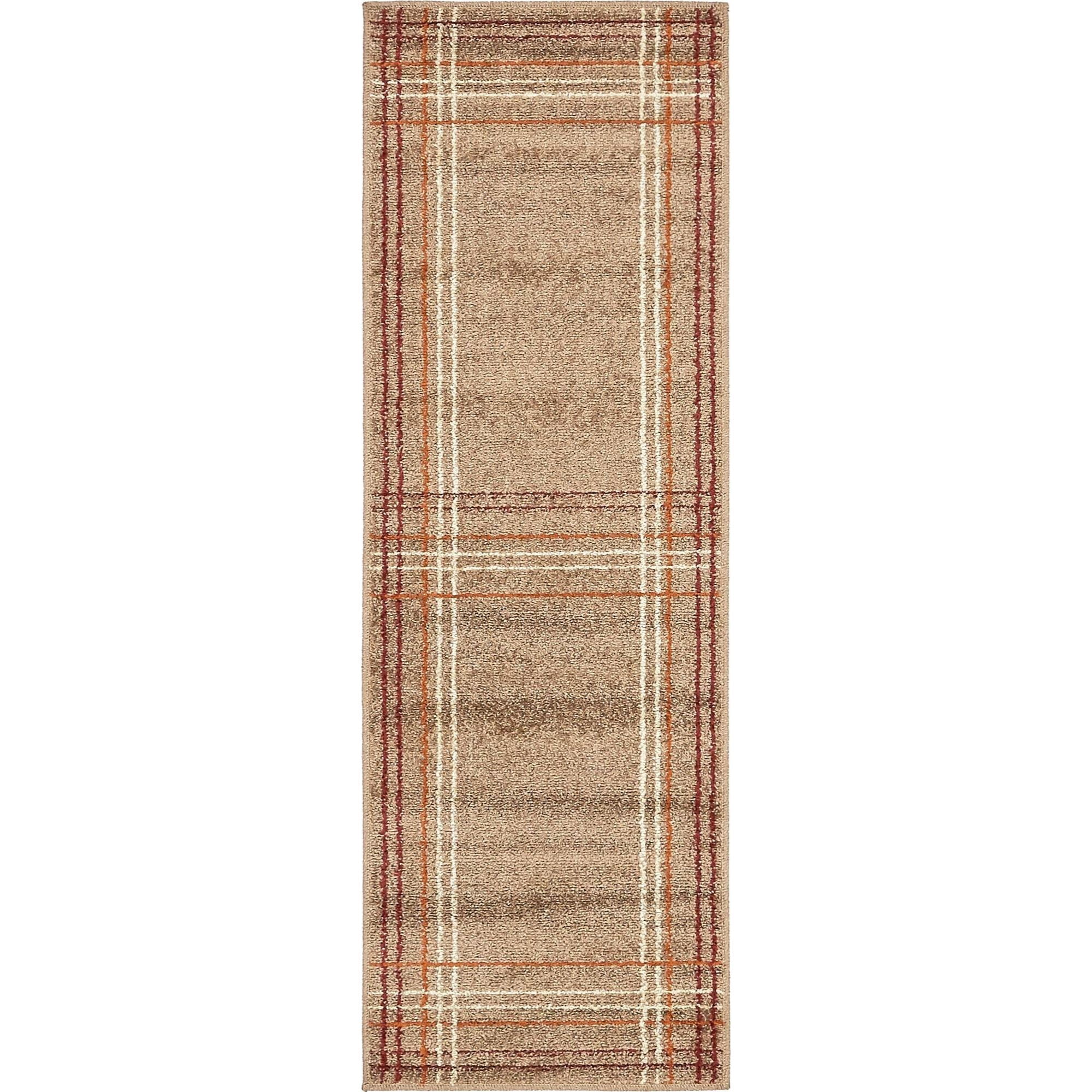 Unique Loom Heritage Autumn Rug Light Brown 2' 0" x 6' 1" Runner