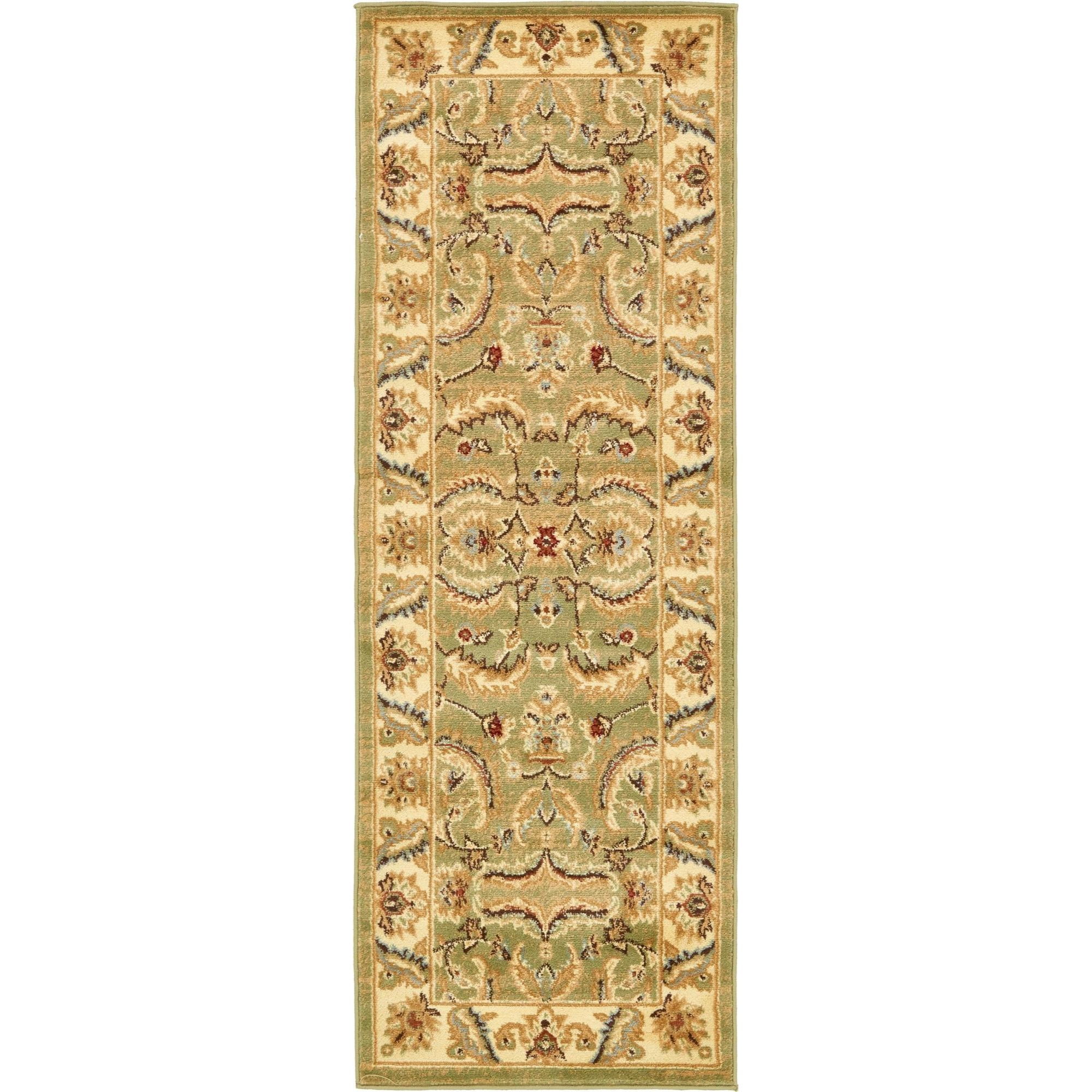 Unique Loom Hickory Voyage Rug Green/Light Blue 2' 2" x 6' 1" Runner