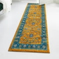 thumbnail image 1 of Unique Loom Medina Collection Area Rug - Hijaz (2' 2" x 6' Runner Sunshine Yellow/Blue), 1 of 6
