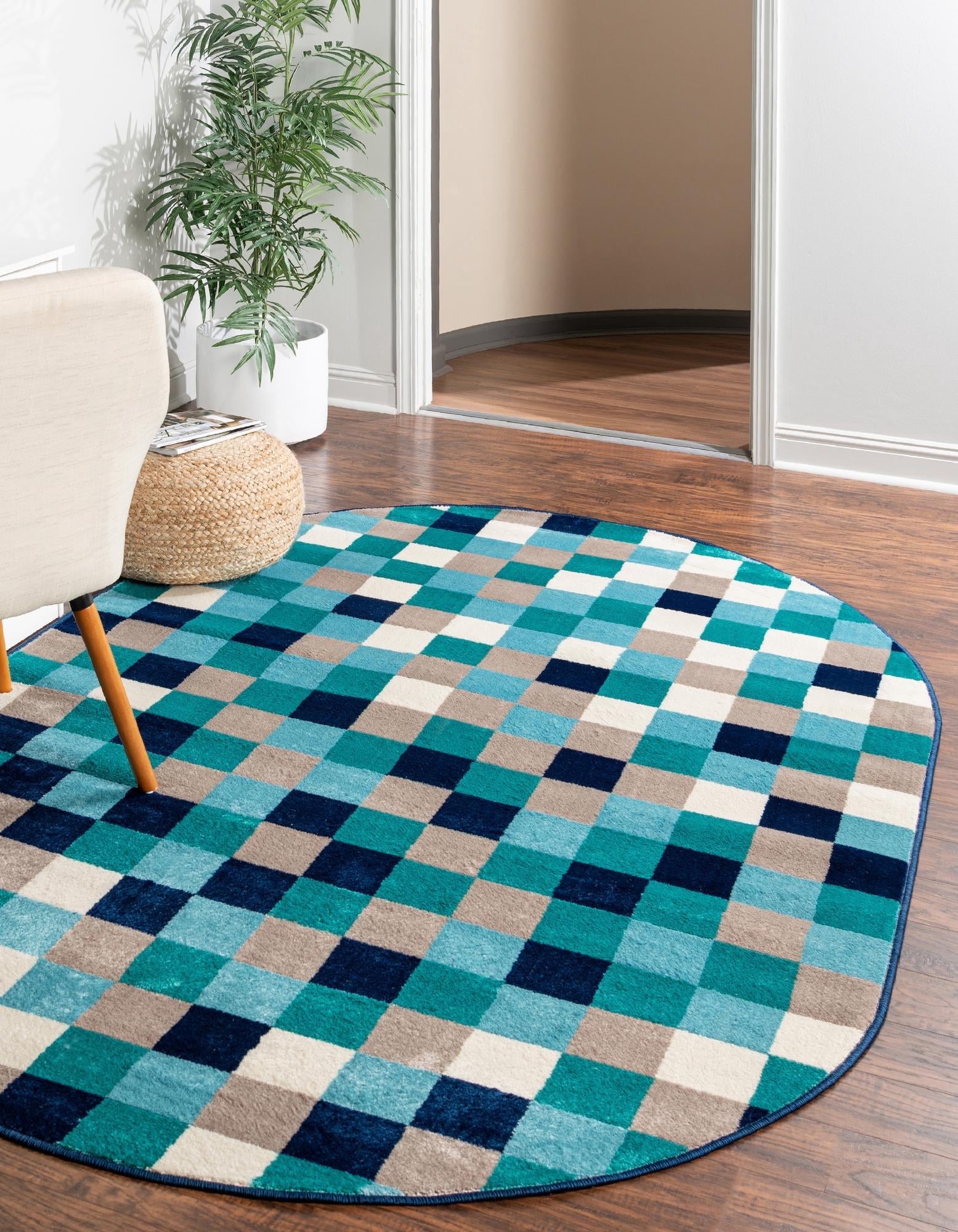 Unique Loom Azalea Collection Area Rug - Holly (5' 3