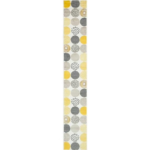 Unique Loom Honey Bee Metro Contemporary Geometric Area Rug or Runner