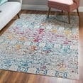 thumbnail image 1 of Unique Loom Charm Collection Area Rug - Horeshoe (7' 10" x 11' Rectangle Multi/Beige), 1 of 6