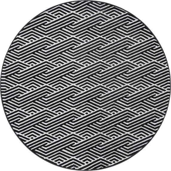 Unique Loom Hudson Sabrina Soto™ Outdoor Modern Geometric Area Rug or Runner