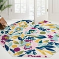 thumbnail image 1 of Unique Loom Bloom Collection Area Rug - Hyacinth (7' Octagon White/Light Blue), 1 of 7