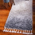 thumbnail image 1 of Unique Loom Hygge Shag Collection Area Rug - Gradient (2' 7" x 8' 2" Runner Gray/Beige), 1 of 7