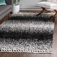thumbnail image 1 of Unique Loom Hygge Shag Collection Area Rug - Gradient (9' x 12' Rectangle Black and White), 1 of 6