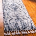 thumbnail image 1 of Unique Loom Hygge Shag Collection Area Rug - Valley (2' 2" x 6' 1" Runner Gray/Beige), 1 of 7