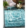 thumbnail image 1 of Unique Loom Imperial Collection Area Rug - Lygos (2' x 3' 1" Rectangle Blue/Black), 1 of 6
