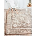 thumbnail image 1 of Unique Loom Imperial Collection Area Rug - Lygos (4' 1" x 6' 1" Rectangle Chocolate Brown/Beige), 1 of 3