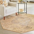 thumbnail image 1 of Unique Loom Highbury Collection Area Rug - Imperial (7' 10" Octagon Yellow/Light Brown), 1 of 7