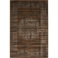 thumbnail image 1 of Unique Loom Imperial Rectangular Distressed Contemporary Area Rugs, Chocolate, 1 of 6